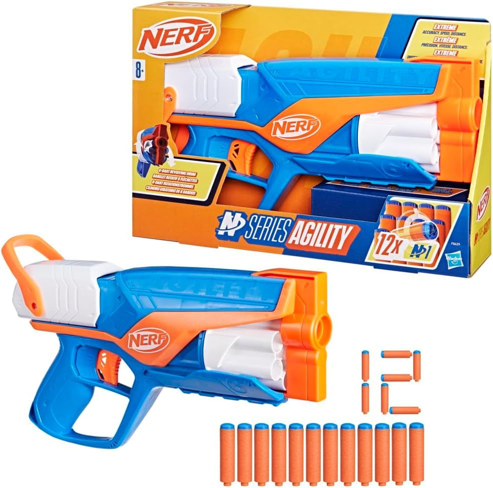 Nerf N Series Lanzador Agility con 12 Dardos