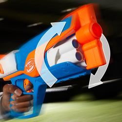 Pistolet Nerf série N Agility avec 12 fléchettes