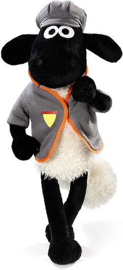 NICI - Peluche Oveja Shaun con Chaqueta Gris y Gorra, 25 cm