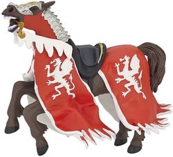 Papo –  Figura Caballo del Dragón preparado para la batalla