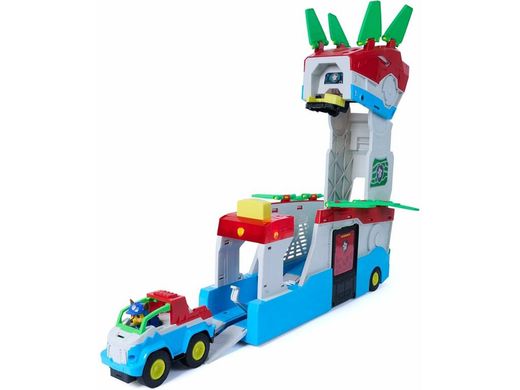 Paw Patrol - The Dino Movie - Trailer Convertible En Cuartel General - Luz Y Sonidos