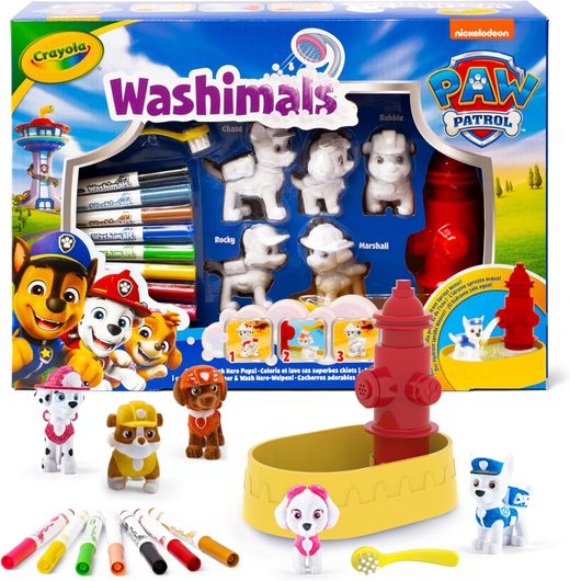 Paw Patrol Washimals - Adorabili cuccioli da dipingere e lavare - Crayola