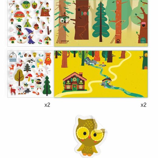 Stickers Contes - La Forêt Magique - Djeco