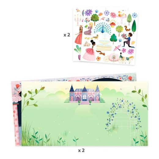 Pegatinas Cuentos - La Vida En EL Castillo - Djeco