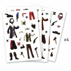 Adesivos de pirata reposicionáveis ​​- Djeco