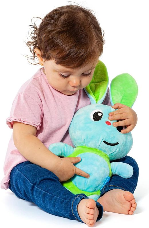 Pelúcia Coelho Musical Verde - Gusyluz - Molto