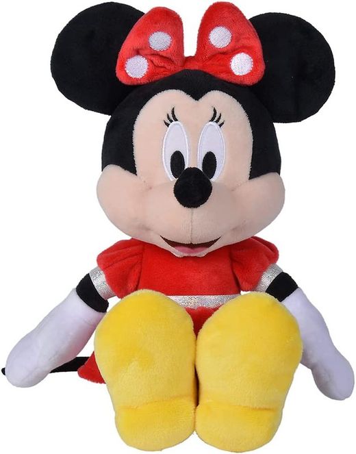 Pelúcia Disney - Minnie Mouse com vestido vermelho 35 cm