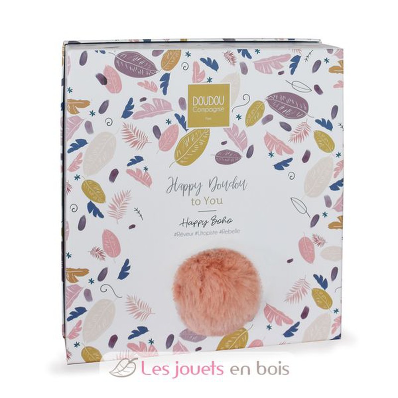 Happy Wild Doudou Pompon Natural - Doudou et Compagnie — Juguetesland