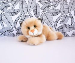 Peluche Lince Beige 23 cm