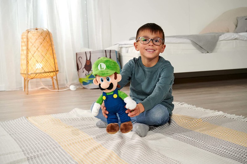 Peluche Nintendo - Luigi - 30 cm - Peluches jeux vidéo - Produits dérivés  jeux vidéo - Autour du jeu vidéo