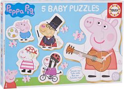 Peppa Pig - 5 Baby Puzzles - Educa