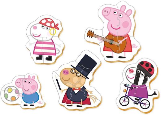 Peppa Pig - 5 Baby Puzzles - Educa