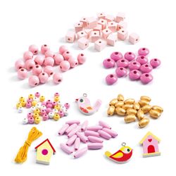Wooden Beads Birds - Djeco