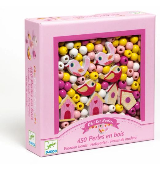 Wooden Beads Birds - Djeco