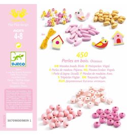 Wooden Beads Birds - Djeco