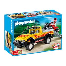 Pick Up Con Quad De Carreras - Playmobil
