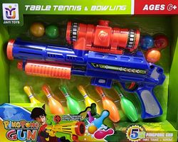 Ping Pong Gun - Bowling Competition Game