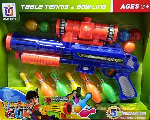 Ping Pong Gun - Bowling Competition Game