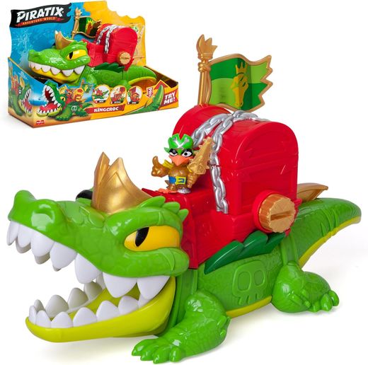 Piratix - Re Croc - Coccodrillo con tesoro