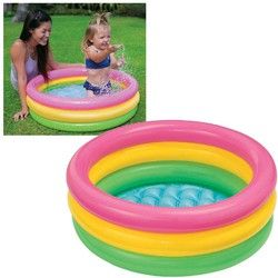 PISCINE 3 TUBES MULTICOLORES, 86 X 25 CM