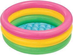 PISCINE 3 TUBES MULTICOLORES, 86 X 25 CM