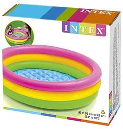 PISCINA 3 TUBOS MULTICOLOR, 86 X 25 CM