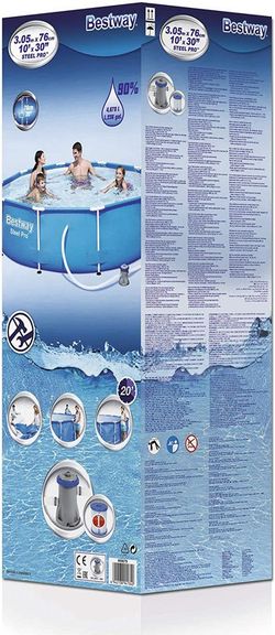 Piscina Beastway Steel Pro (305 x 305 x 76 cm)