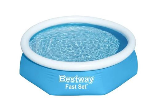Piscina Desmontable Hinchable + Depuradora - Fast Set Aro - 244x61 - Bestway