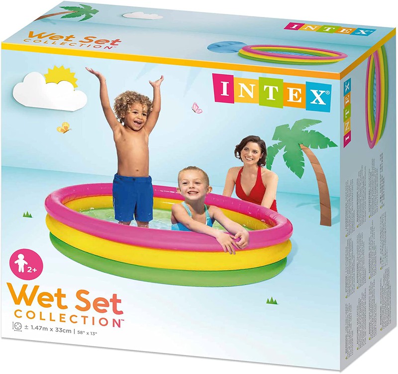 Intex - Piscine gonflable pour enfants avec ballon de plage et