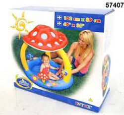 Piscina Seta con Techo Solar para Bebé - Intex