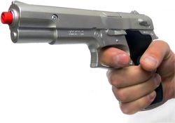 Silberne 8-Schuss-Polizeipistole – Gonher