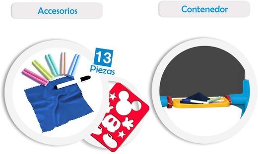 Доска для рисования мелом для детей Микки Маус 2 в 1 - для мальчиков