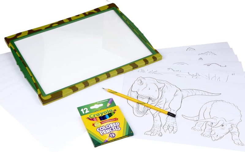Tableau magique de dinosaure à DEL de luxe - Crayola — Juguetesland