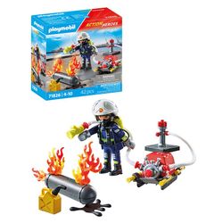 Playmobil Action Heroes – Feuerwehrmann mit Wasserpumpe