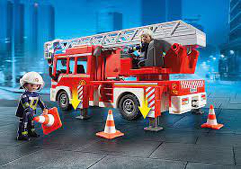 Playmobil - Camion de Pompiers avec Échelle — Juguetesland