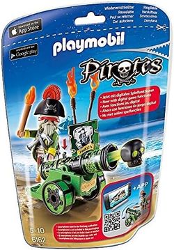 Playmobil - Capitán Pirata Verde Con Cañón Interactivo