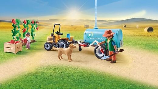 Playmobil Country - Traktor mit Anhänger und Tankwagen