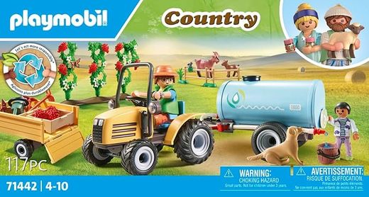 Playmobil Country - Traktor mit Anhänger und Tankwagen