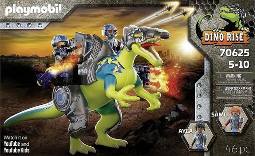 Playmobil Dinos - Spinosaurus: Duplo poder defensivo