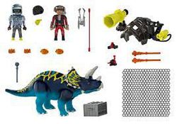 Playmobil Dinos - Triceratops Disturbios por las Piedras Legendarias