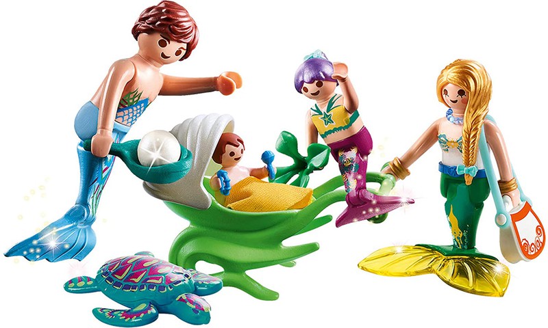 Playmobil Magic - Famille de sirènes avec poussette — Juguetesland