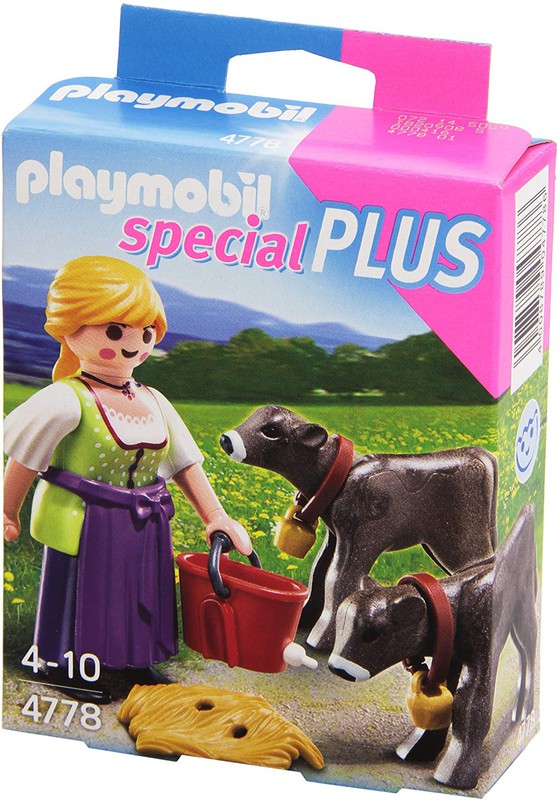 Playmobil Special Plus 70155 Kinder mit Kälbchen Eimer zu Alm Bauernhof NEU 