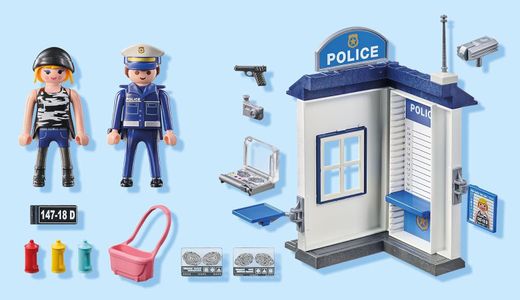 Playmobil - Стартовый набор - Городские приключения - Полицейский участок