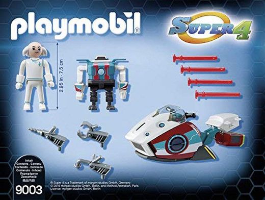 Playmobil Super 4 - Dr X with Skyjet and robot