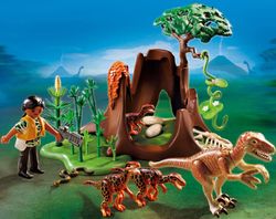 PLAYMOBIL - Velociraptor con Explorer