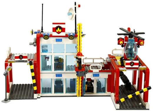 Playset Caserma dei pompieri da 874 pezzi - Gudi