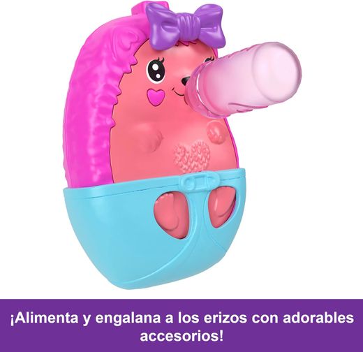 Polly Pocket Playset 2-en-1 Hérisson Maman et Bébé Sac