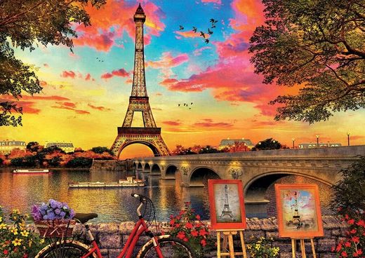 Puesta De Sol En París - 3000 Piezas - Educa