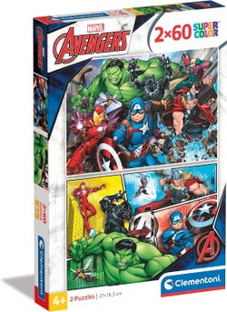 Puzzle 2 x 60 Piezas - The Avengers - Clementoni