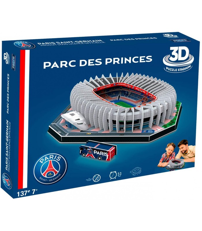 Banbo Toys Puzzle Stade 3D Parc Des Princes PSG Bleu - Fútbol Emotion